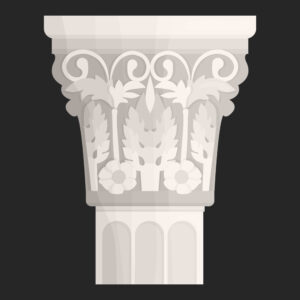 Stone Column , Hand Carved Stone Column , Carving Stone Column, CA217