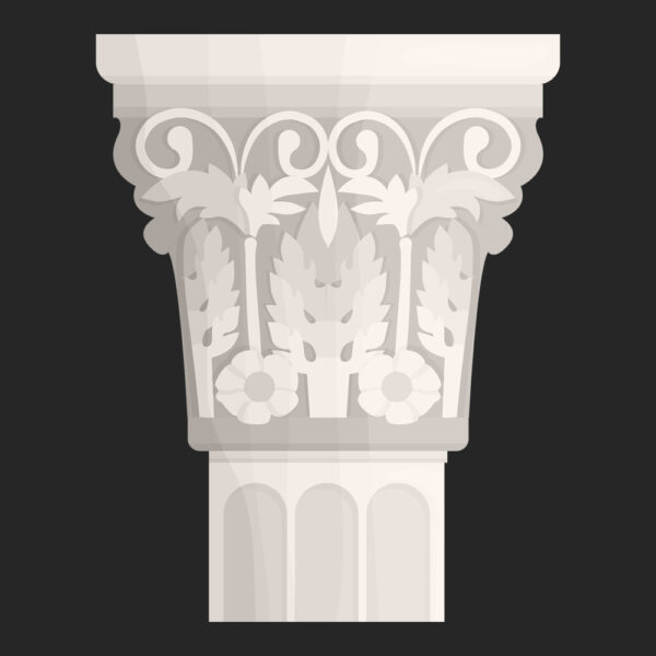 Stone Column , Hand Carved Stone Column , Carving Stone Column, CA217