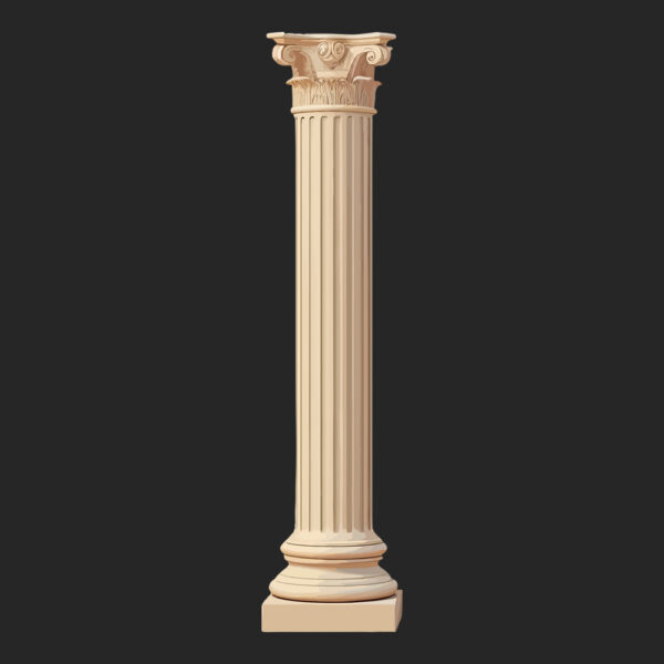 Stone Column , Hand Carved Stone Column , Carving Stone Column, CA305